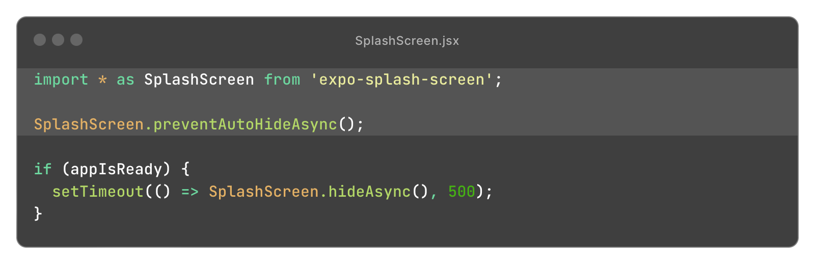 Icon describing a feature from the template
